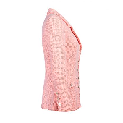 Vintage Chanel Pink Buckle Jacket