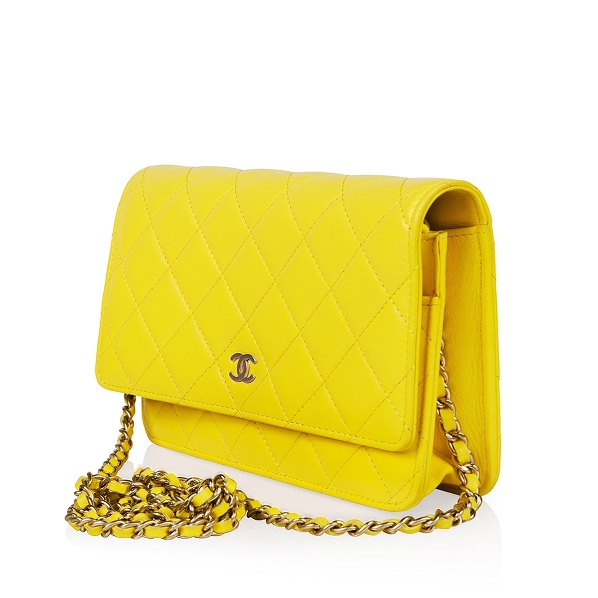 Chanel WOC Yellow Caviar