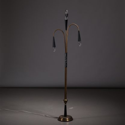Brass Floor Lamp by Oscar Torlasco, 1960s - Image 4