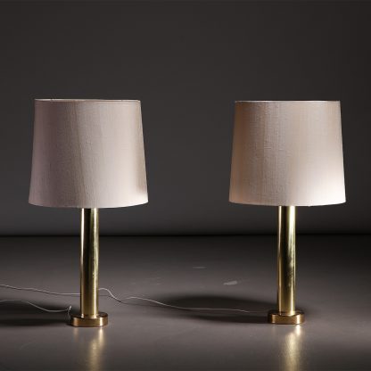 Kosta Elarmatur Pair of Brass Table Lamps, 1970s