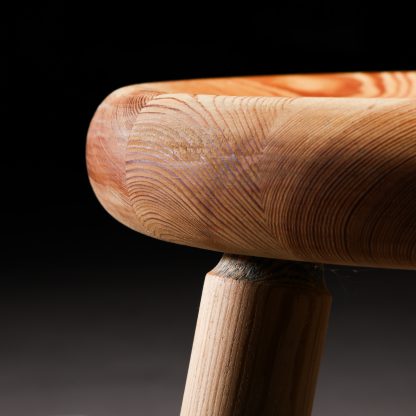 Bertel Gardberg Sauna solid pine stool, 1950s - Image 3