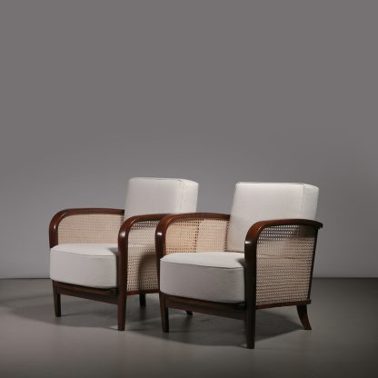 Jindřich Halabala 'H-319' Lounge Chairs, 1920s - Image 3