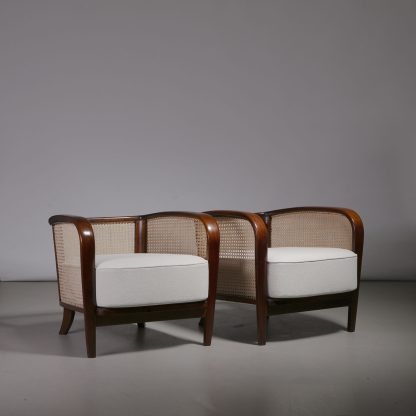 Jindřich Halabala 'H-319' Lounge Chairs, 1920s - Image 4
