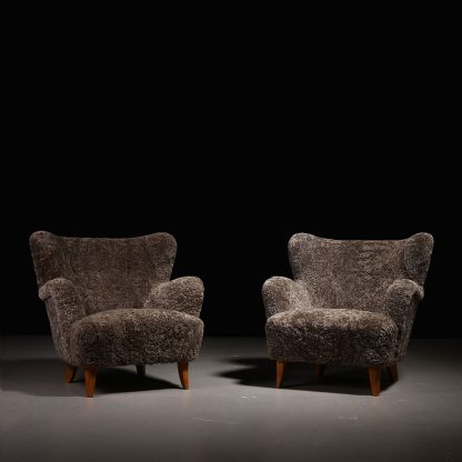 Ilmari Lappalainen Pair of "Laila" Armchairs, 1950s