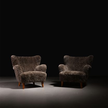 Ilmari Lappalainen Pair of "Laila" Armchairs, 1950s - Image 3