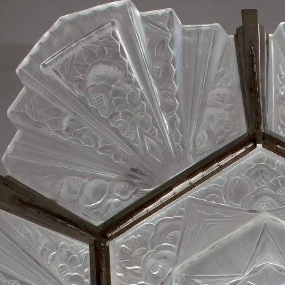 Verrerie des Hanots Large French Chandelier, 1930s - Image 9