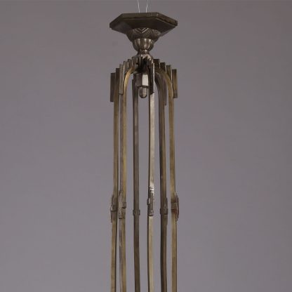 Verrerie des Hanots Large French Chandelier, 1930s - Image 5