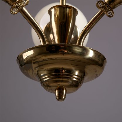Itsu Oy Brass Pendant Lamp, 1950s - Image 5