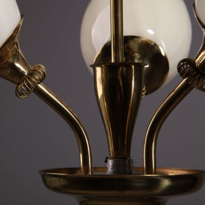 Itsu Oy Brass Pendant Lamp, 1950s - Image 3