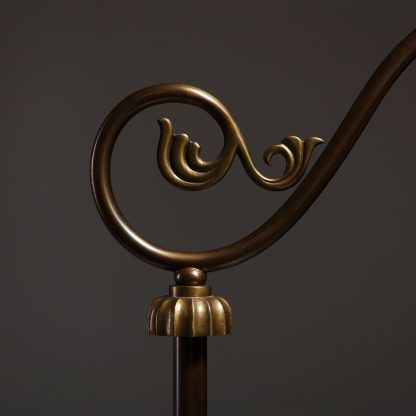 Böhlmarks Brass Floor Lamp, 1930s - Image 4