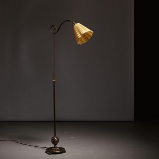 Böhlmarks Brass Floor Lamp, 1930s