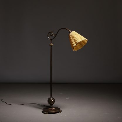 Böhlmarks Brass Floor Lamp, 1930s - Image 5