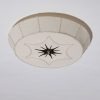 Swedish Fabric Ceiling Lamp, 1940s