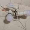 Swedish Fabric Ceiling Lamp, 1940s - Image 3