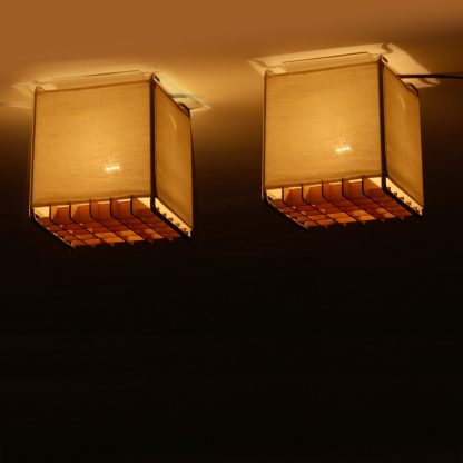 Pair of Swedish Flush Mount Ceiling Lamps, 1970s - Image 7