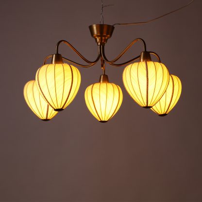 Hans Bergström 5-arm Chandelier, 1940s - Image 2