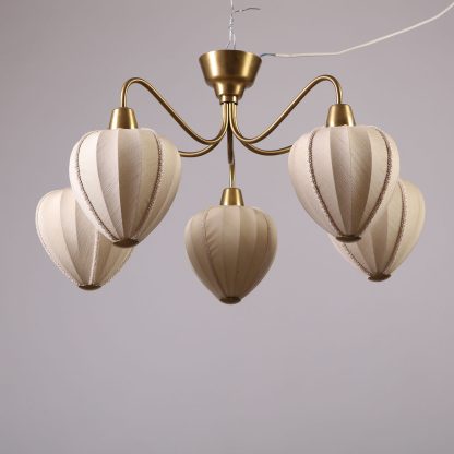 Hans Bergström 5-arm Chandelier, 1940s - Image 3
