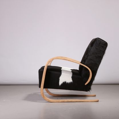 Cantilever Lounge Chair in Cowhide, 1950s - Image 3