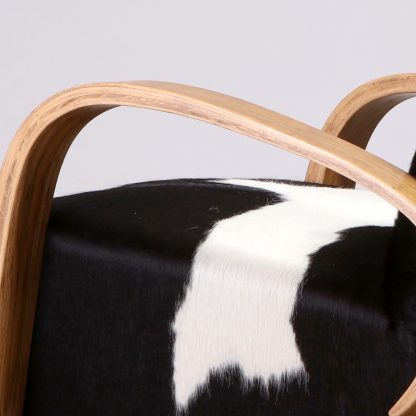 Cantilever Lounge Chair in Cowhide, 1950s - Image 6