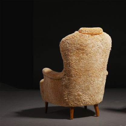 Carl Malmsten “Farmor” Armchair in Sheepskin, 1950s - Image 2