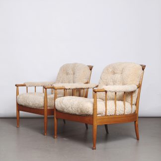 Kerstin Hörlin-Homquist Pair of ‘Skrindan’ Armchairs, 1960s