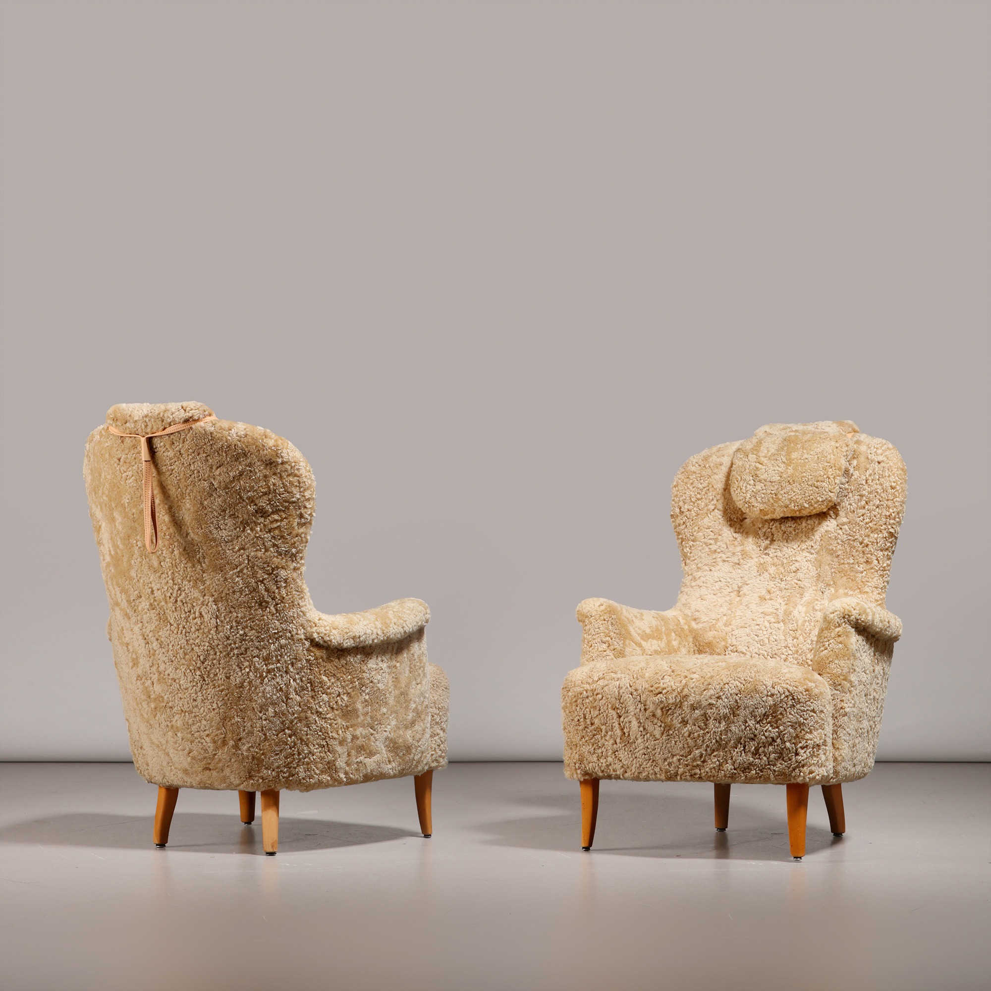 Carl Malmsten Pair of 'Farmor' Armchairs, 1950s - Image 5