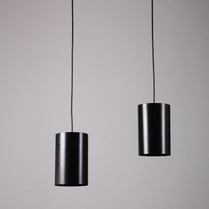 Pair of Swedish Cylinder Pendant Ceiling Lamps, 1960s - Image 5