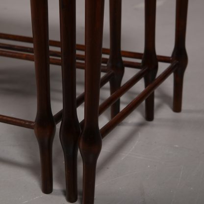 Set of 3 Swedish Modern Nesting Tables in Birch, 1940s - Image 8