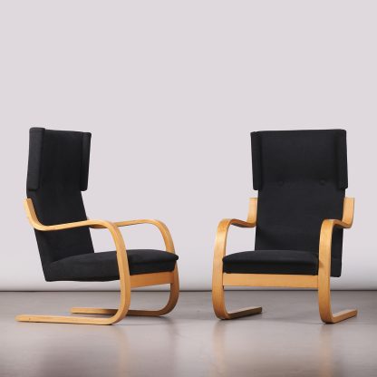 Alvar Aalto Pair of '36/401' Cantilever Armchairs, 1950s