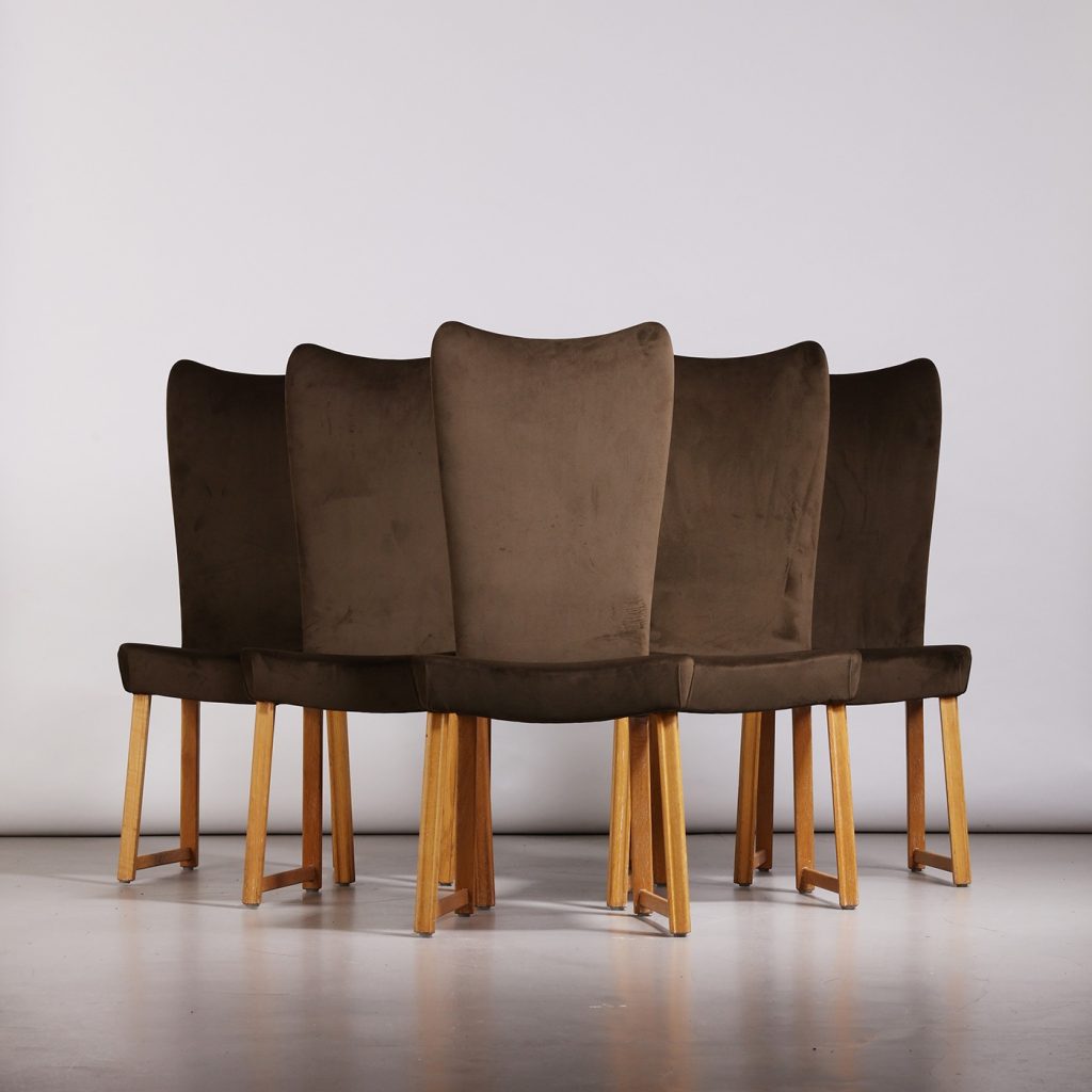 Axel Einar Hjorth Six High Back Chairs, 1930s