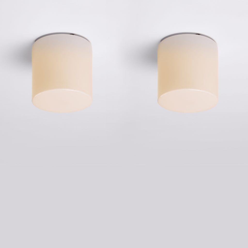 Paavo Tynell Pair of '80112-25' Ceiling Lamps, 1950s