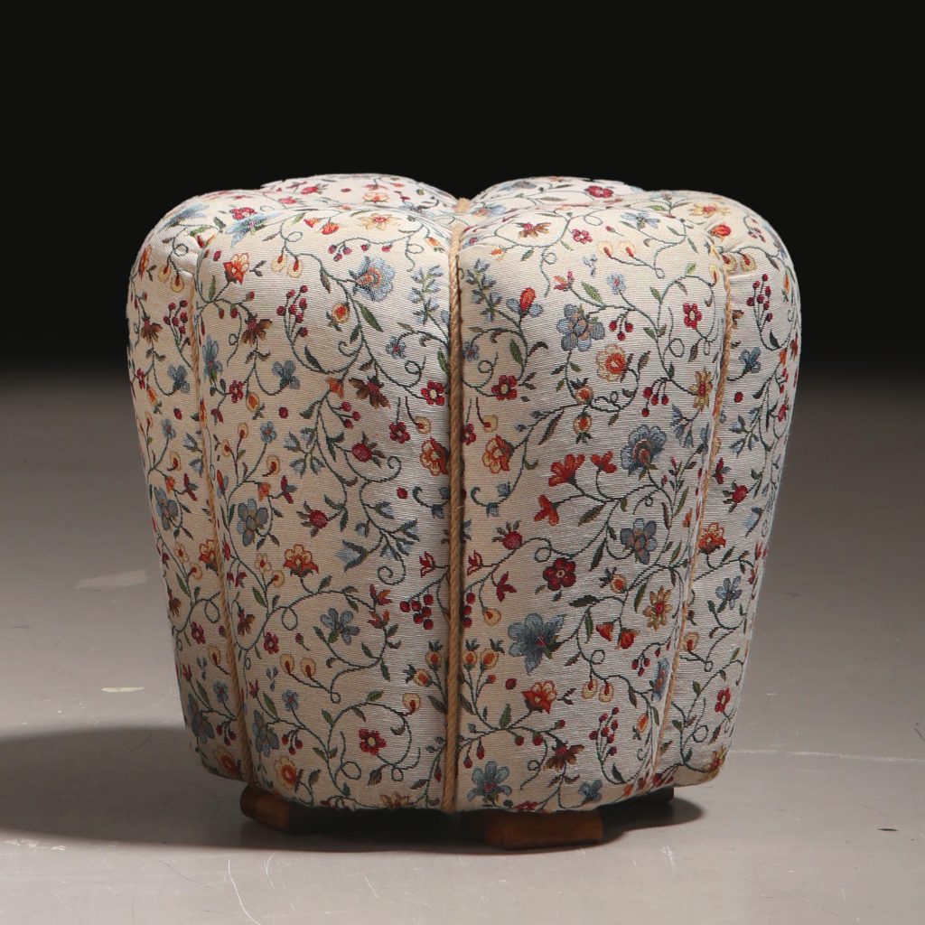 Jindřich Halabala Art Deco Stool, 1930s