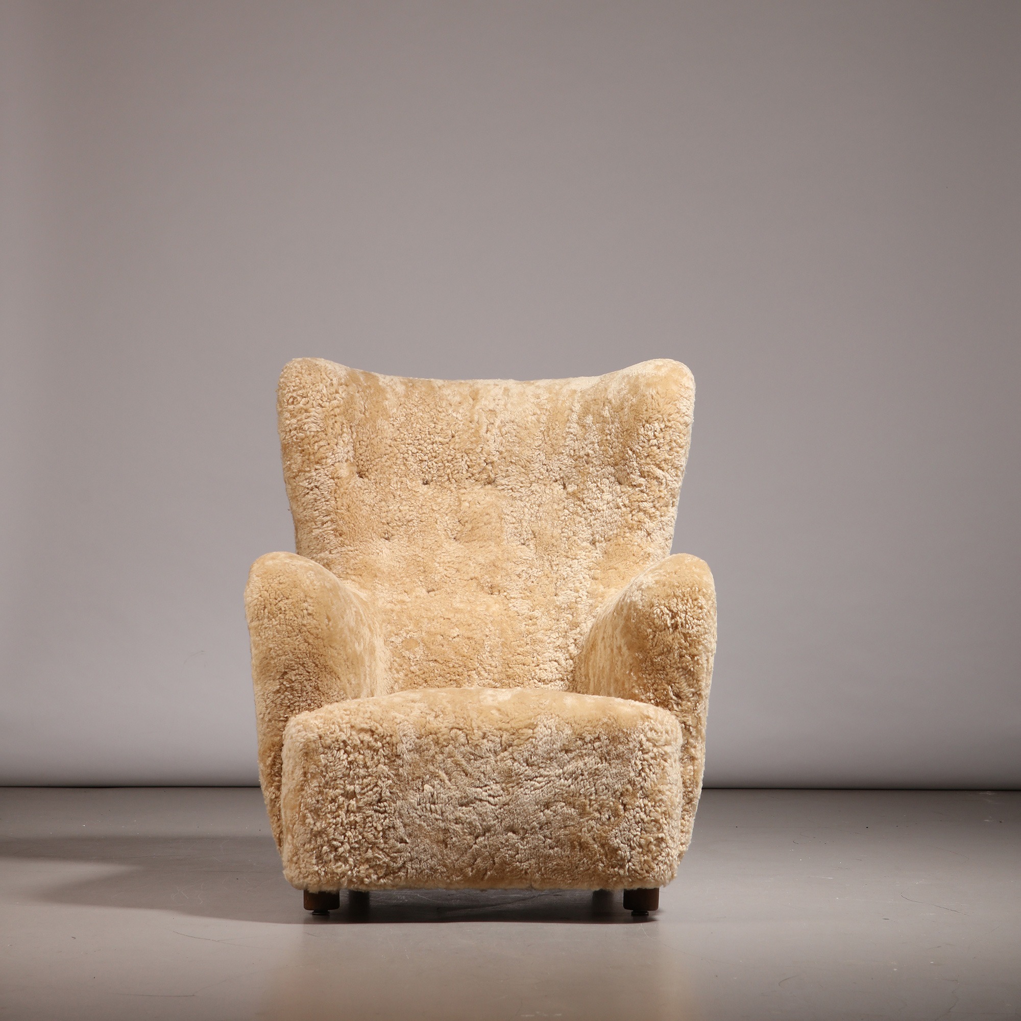 Mogens Lassen (attr.) High Wingback Armchair, 1940s - Image 5