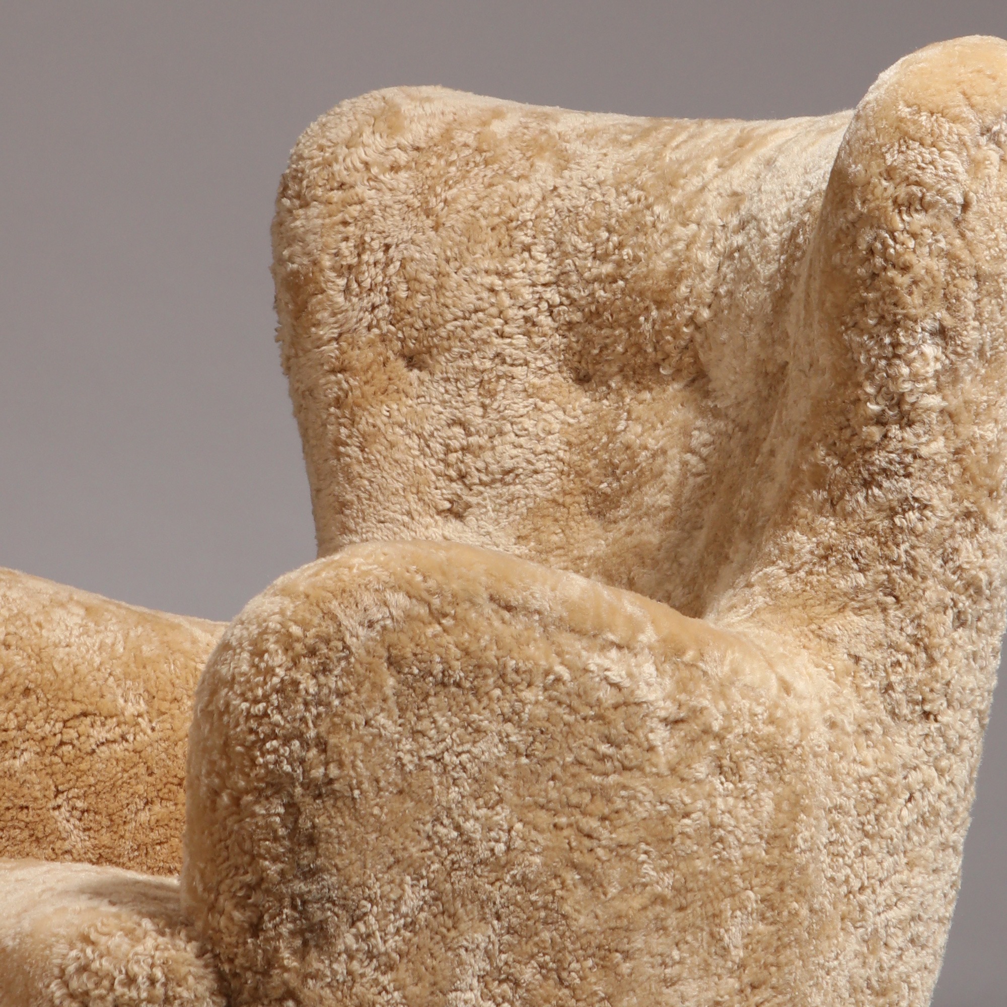 Mogens Lassen (attr.) High Wingback Armchair, 1940s - Image 8