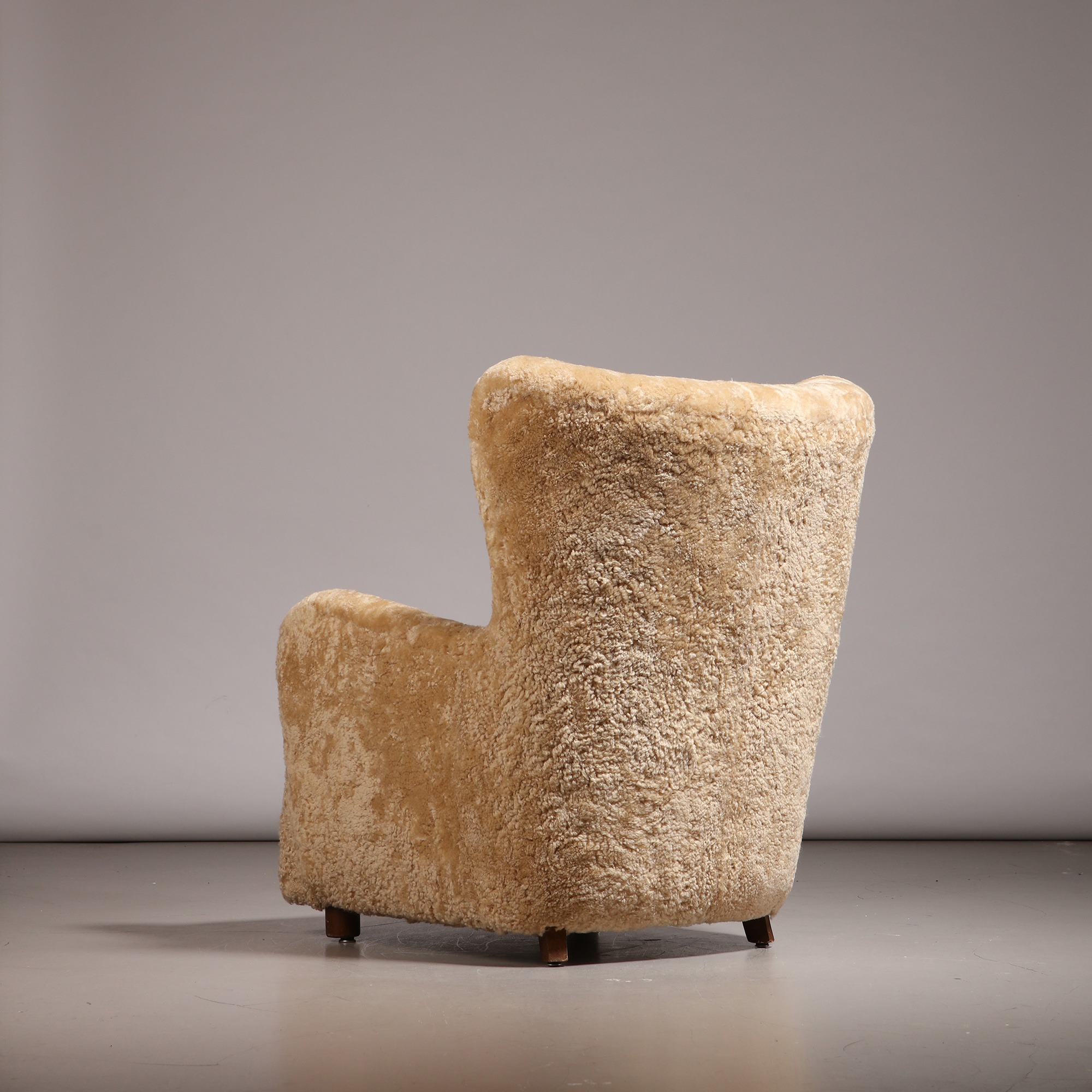 Mogens Lassen (attr.) High Wingback Armchair, 1940s - Image 4